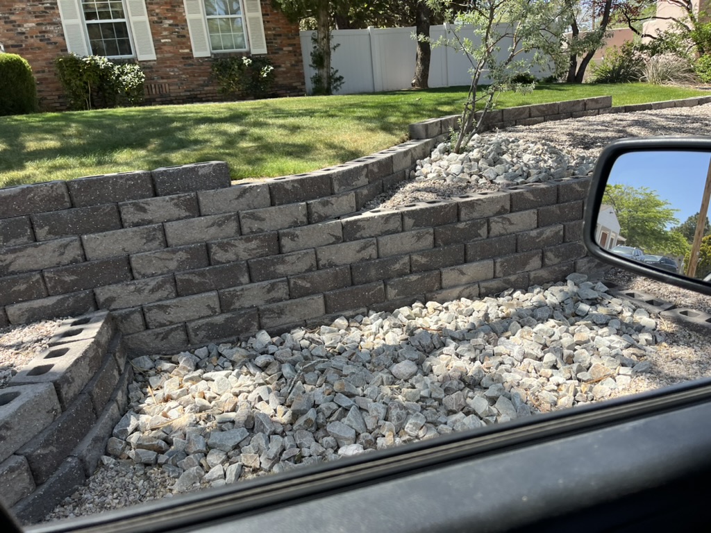 Stone Retaining Wall Project