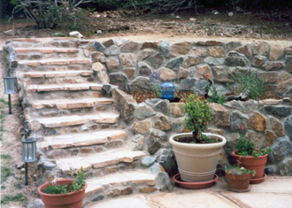 Stone Retaining Wall
